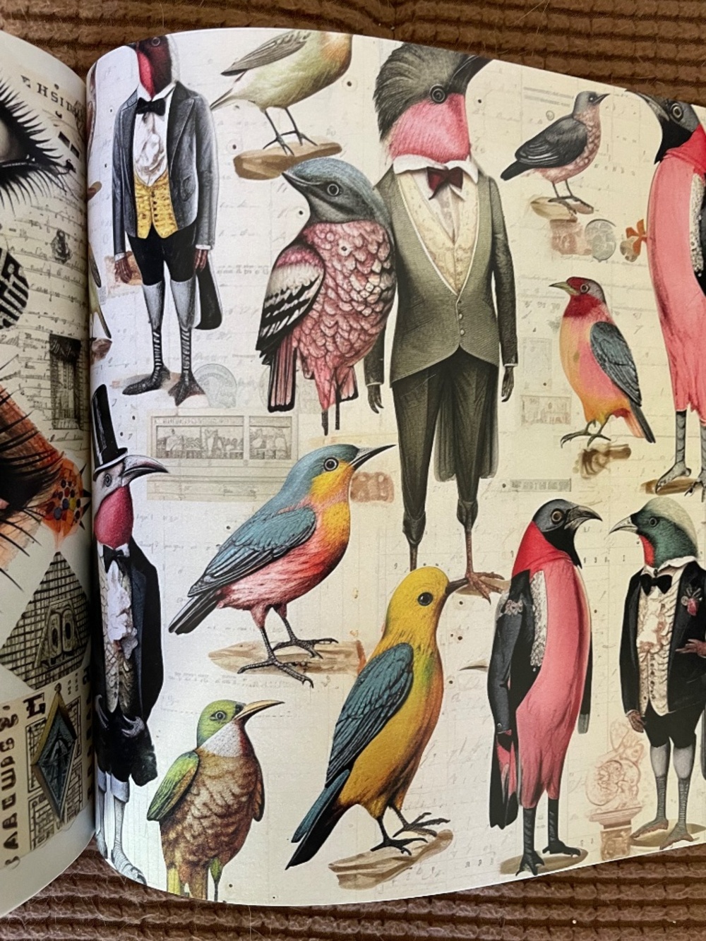 Collage Soup - A book of 110+ fanciful collage papers to inspire your creativity - Picture 5 of 15